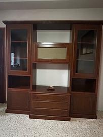 Parete attrezzata legno