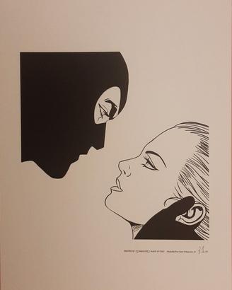 Diabolik - Stampa su cartoncino num.+Cert.Astorina