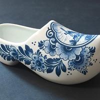 Zoccolo tipica porcellana blu e bianca  olandese 