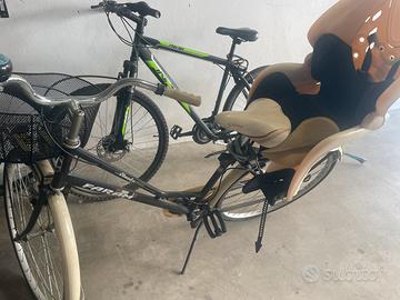 Bici da dona con porta bambinio