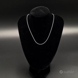 set da 5 collane in argento 925s 1.2 mm 45/50 cm