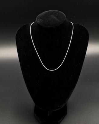 set da 5 collane in argento 925s 1.2 mm 45/50 cm