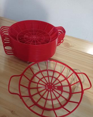 12 Porta piatti per piatti in plastica