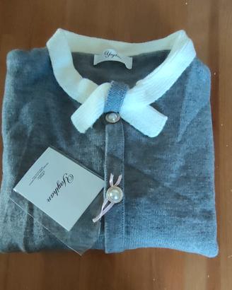 Maglione grigio e panna .Tg M .Nuovo