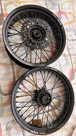 cerchi motard Excel neri per KTM/BETA