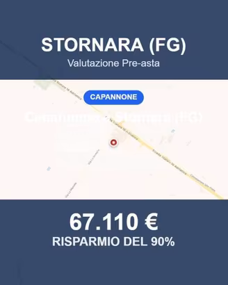 Immobile in asta di 8000 m² a Stornara