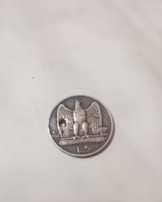 Moneta 5 Lire 1927 "Aquilotto" in Argento - Regno