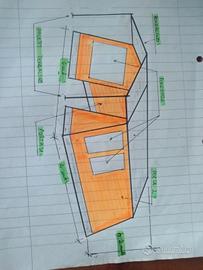 Tenda da campeggio a casetta 