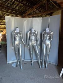 MANICHINO DONNA INTERO ARGENTO