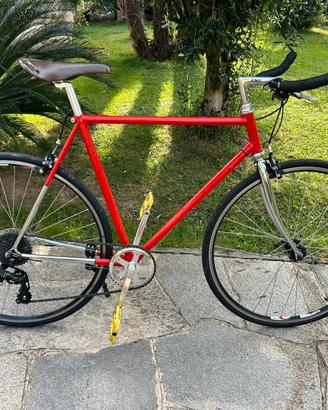 Bicicletta corsa vintage acciaio columbus