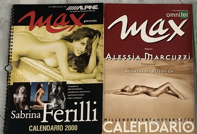 Calendari Sabrina Ferilli 2000+Alessia Marcuzzi 98