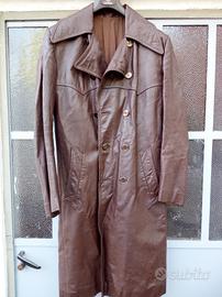 Spolverino vintage autunnale vera pelle anni 50/60