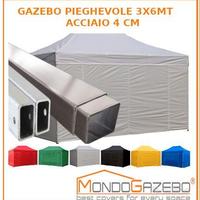 Gazebo 4cm linea Professional pieghevole cn pareti