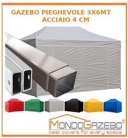 Gazebo 4cm linea Professional pieghevole cn pareti