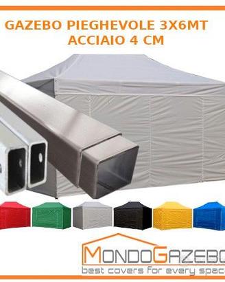 Gazebo 4cm linea Professional pieghevole cn pareti