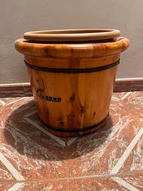 Portavaso in legno massello, D 42cm