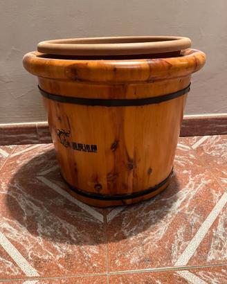 Portavaso in legno massello, D 42cm