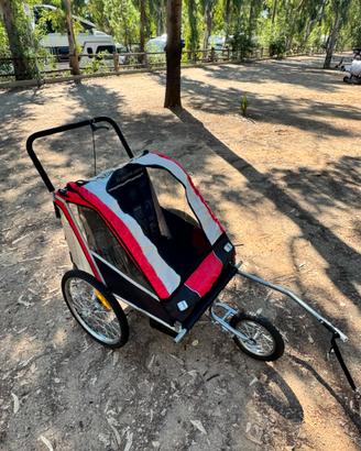 Rimorchio bici per bambini + passeggino