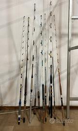 Lotto canne canne da pesca artigianali