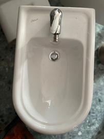 Set bagno Dolomite WC+bidet ceramica bianca usato