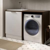 Mobile bagno con incasso per lavatrice