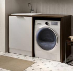 Mobile bagno con incasso per lavatrice