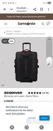 samsonite Bagagli a mano, valigie e trolley da cab