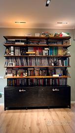 Libreria legno e ferro artigianale