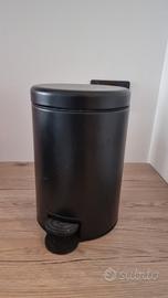 Cestino da bagno Ikea Gansjon nero 