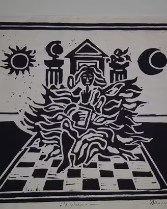 Alchimia Massonica Mazzonelli (1991) Linoleografia