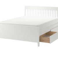 Letto IKEA IDANÄS con 4 cassetti + materasso