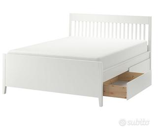 Letto IKEA IDANÄS con 4 cassetti + materasso