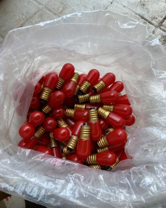 Stock 50 Lampadine rosse natale 14 w