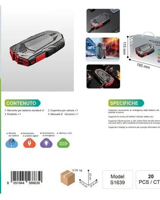 Avviatore Emergenza Batteria Auto 8000mAh Wesdar