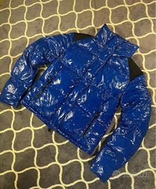 Piumino giacca donna refrigiwear lucido blu
