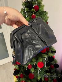 Borsa Pochette nera pelle