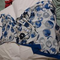 Vestito estivo con spallina toni azzurro