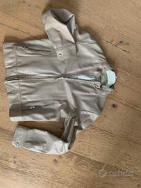 Giubbino pelle beige donna