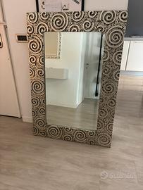 Specchio da parete desing a spirali
