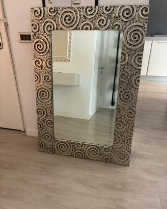 Specchio da parete desing a spirali