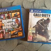 Giochi PS4: GTA V + Call of Duty Advanced Warfare