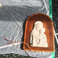Quadretto Madonna con Bambino Vintage con Luce