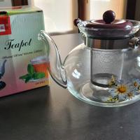 teiera tisaniera in vetro