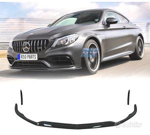 SPOILER LIP MERCEDES W205 C205 14-21 LOOK C63 NERO