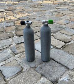 2 bombole in alluminio 2 litri