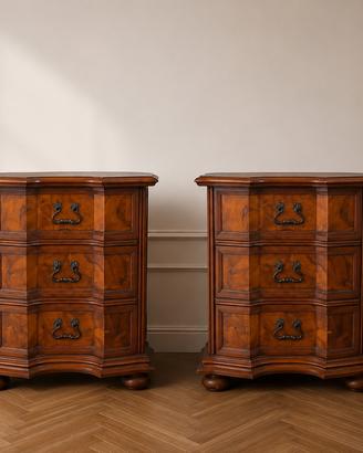 Coppia comodini stile barocchetto italiano