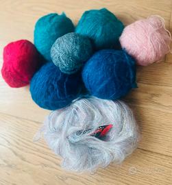 Gomitoli lana 100% mohair
