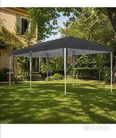 Gazebo 3x6 Con Pareti Laterali Finestre E Porte 