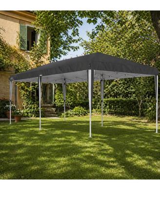 Gazebo 3x6 Con Pareti Laterali Finestre E Porte 