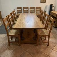 Tavolo in Pino di svezia massello con sedie